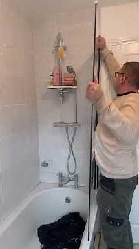 How to Install a Shower Screen | Remove Old Silicone & Re-Seal#trending #plumbingtime #viral #shower