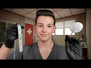 ASMR Face Exam Sharp or Dull Sensory Test