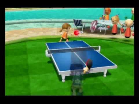 Beating Lucia at Table Tennis in Wii Sports Resort