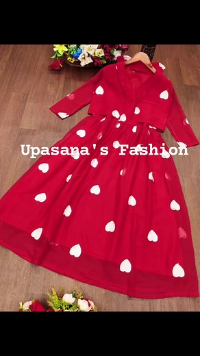 *VALENTINE SPECIAL* Hurry up♥️Book Now on 7003128970 *Next Day Dispatch After Booking* *Gown* :- Heavy Soft Georgette Silk Fabric Along With Designer Thread Work Full Stitched Party Wear *Gown & Koti* GOWN SIZE :- ( *XS, S, M, L, XL, XXL, 3XL*)34,36,38,40,42,44,46 *Booking is going on😘 #valentinespecial #valentine2024 #valentines #reelkarofeelkaro #trendingreels #facebookviralvideo #fashion #facebookmarketing #indianfashion #upasanasfashion | Upasana's Fashion