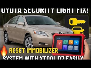 “Turn OFF Toyota Security Light FAST! 🔑 Reset Immobilizer with Xtool D7 in Minutes!”