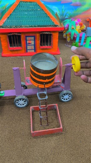 Diy mini pillar making construction project mini science video #shorts#youtubeshorts