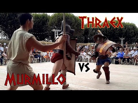 Gladiator Fight - Thraex VS Murmillo - ACTA - Roman Historical HEMA non-choregraphed realistic