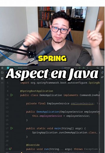 🚀 Programación por Aspectos en Java 🚀 ¿Sabías que en Spring puedes ejecutar código “invisible” antes o después de tus métodos? 🔥 Con AOP puedes: 🔍 Agregar logs sin ensuciar tu código. 🔑 Manejar seguridad y roles. 💾 Controlar transacciones en la base de datos. Todo esto separado de la lógica de negocio, manteniendo tu código limpio y profesional 👨‍💻 #java #dev #tech #jakarta #programacion