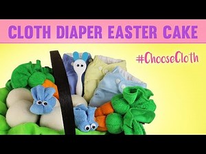 Easter Basket Cloth Diaper Cake Tutorial! 🌷