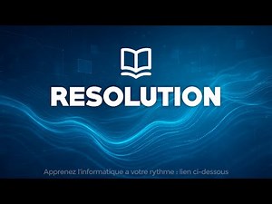 What does "Resolution" mean in computer terminology?