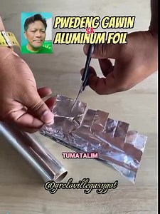 3.4K reactions · 1.1K shares | Aluminum foil uses  #diy #technique #style #tutorial #reactionvideo #contentcreator #Aluminum try ulit natin ito  | Grelo Villegas Ygot | Facebook