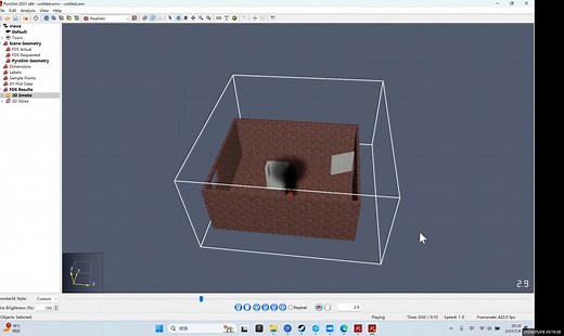 实践一：PyroSim火灾模拟（222）