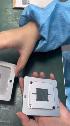 Reballing bga chip 676 #bgareworkstation #ecufix