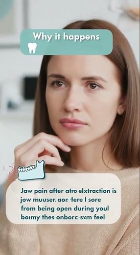 🦷 Jaw Pain After a Tooth Extraction—Is It Normal?
