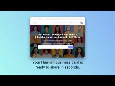 Humiint: Network with confidence and effectiveness