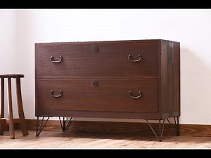 和モダン入門編！初心者にも取り入れやすい桐箪笥ローボードのご紹介です。【アンティーク家具 ラフジュ工房】