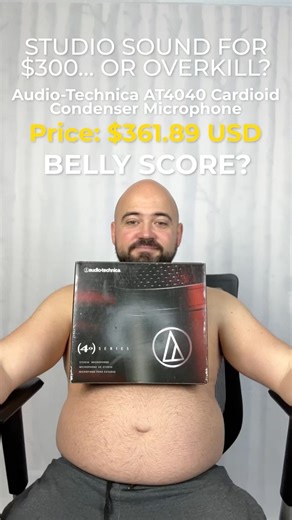 $300 Studio Mic… Worth It or Overkill? 🎤 AT4040 Belly Score