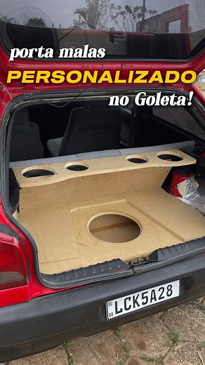 282K views · 7.4K reactions | Fiz um porta-malas personalizado pro som do Goleta . . . #goleta #golg2 #carros #carrosantigos #golbola #projetinho #volkswagen #vw #transformacao #somautomotivo | Goleta do Ribz | Facebook