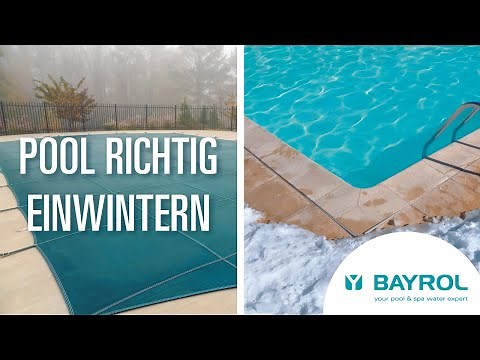 Pool überwintern - aber wie? Pool winterfest machen