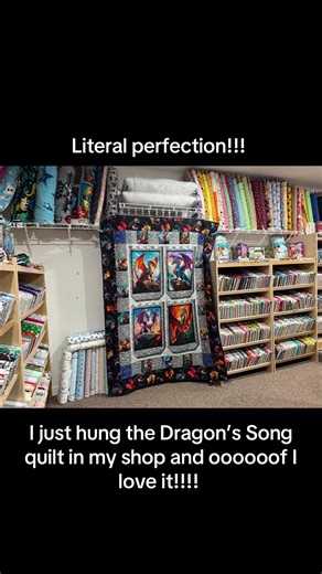 I’m in love with the Dragon’s song quilt! And oh wait here’s a reminder of this leaked audio file. 😳😬🤯🆘🤬🆘 #shoplocal #fiberart #quilting #crafting #sewing