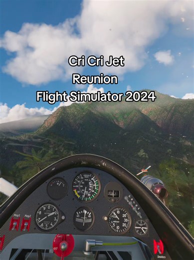 Took the Cri Cri turbine to Reunion Island. #aviation #microsoftflightsimulator2024 #girlpilot #vr