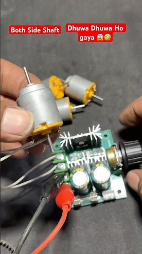 Dual Shaft Dc Motor Speed Up 😱 Testing with PWM speed controller #shortsfeed #speed #dcmotor #diy