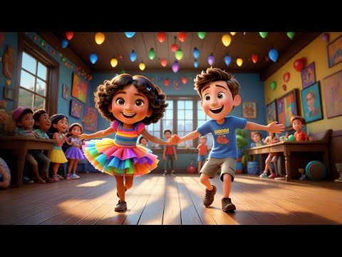 Twist Twist, Fall in Line! Dance! | Energetic Action Song for Kids | Move, Groove & Learn Together