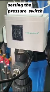 How to set the pressure switch | Puritech Water Treatment