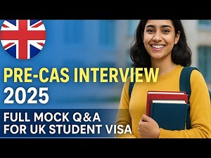 Pre-CAS Interview Questions and Answers 2025 | Full Mock Interview for UK Student Visa