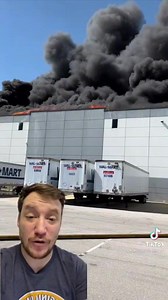 A massive fire at a Walmart Distribution center continues tonight in Indiana. So far One firefighter has been injured. #NotGeorgia | News Now Georgia