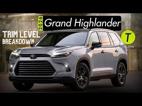 Trim Levels Explained - Which Toyota Grand Highlander to Buy for 2026?
