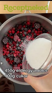 Erdei gyümölcsös babapiskótás szelet pár perc alatt. #desszert #sütésnélkül #gyümölcsös #babapiskóta | Receptneked