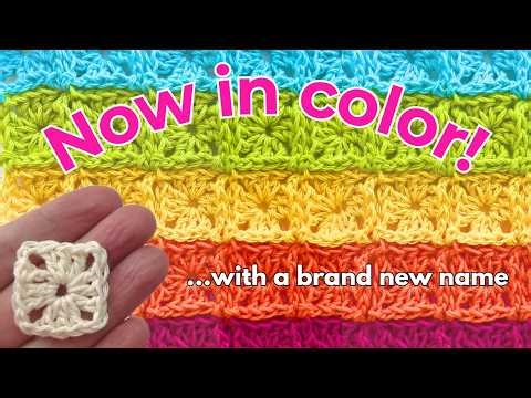 Cracker Squares - colorful ways to crochet 1-round grannies