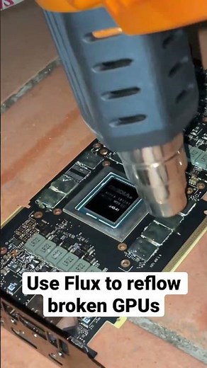 •How to Reflow a Broken GPU Properly• #pcgaming #pcbuild #gpu