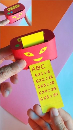 DIY Cute Mini Paper Printer | Easy Cardboard Craft Idea