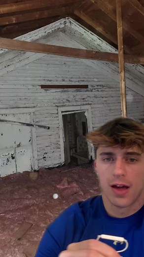 This guy found an entire house in his attic #foryou #creepy #haunted #attic