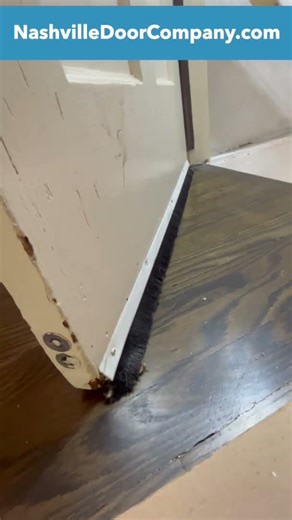 How and when to use a door sweep on a door