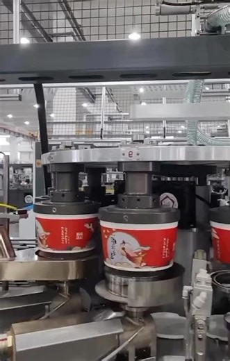Fully Automated Cup Sealing & Labeling Machine in Action ⚙️