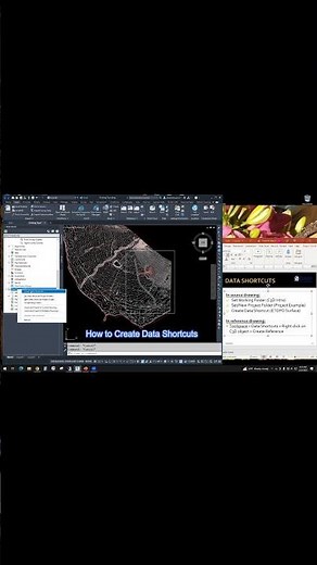 Civil 3D - Create Data Shortcuts #shorts #engineering #autodesk #autocad #drafting #tutorial #cad
