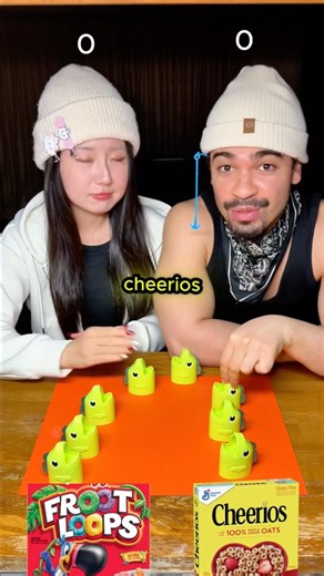 Froot Loops 🥣 vs Cheerios 🥣… Winner picks our breakfast!