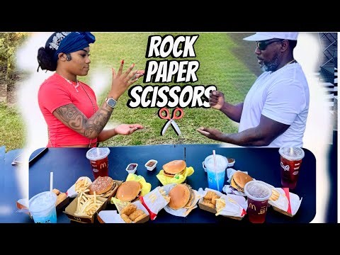 ROCK PAPER SCISSORS FOOD CHALLENGE *HILARIOUS*