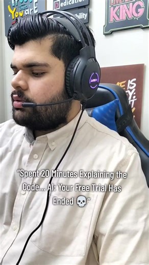 “When You Finally Explain Everything to AI… and It Says: Subscription Over 💀” Every developer knows this pain 😭 You carefully explain the bug, paste the code, describe the logic, and finally hit send… And then AI replies with the most heartbreaking message: “Your subscription has expired.” At that moment you’re not debugging the code anymore… you’re debugging your life choices. 🤡💻 #developerlife #programmerhumor #codingmemes #devmemes #softwaredeveloper #webdeveloper #programminglife #coders