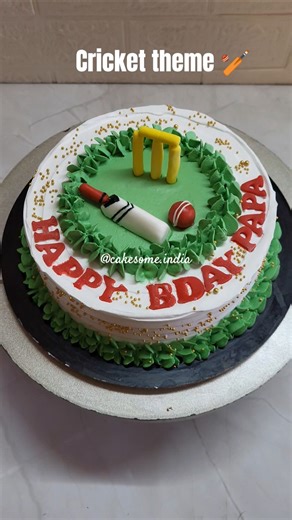 Cricket Theme Cake design | T20 world cup 2026 | New Cake design | Cake decoration #cricketworldcup