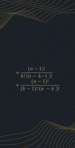 How to prove Pascal Identity?#mathanimation
