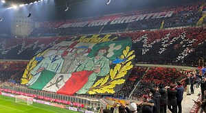 Milan ultras dedicate choreography to first responders - Football Italia