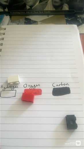 Chemical FORMULA (not structure) of formaldehyde using lego#science#shorts