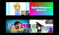 Mix of 4 videos from youtube : (No Pitch Vs. Firealarm Editon) Multisource Sparta Remix Quadparison