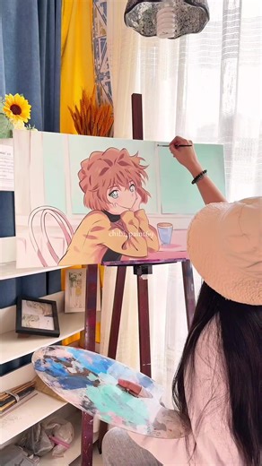 Acrylic painting | Ai Haibara Your world has expanded, and I have become irreplaceable. #MyFollowers #AiHaibara #AcrylicPainting#handdrawing #detectiveconan