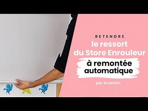 🇫🇷 How to tighten the spring on a self-retracting roller blind?