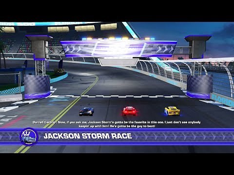 Cars 3: Driven to Win - Lightning McQueen vs Cruz Ramirez vs Jackson Storm Showdown - PS4 Gameplay
