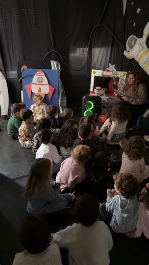 Hopers 1& 2 went on a journey beyond the stars today with our exciting space-themed puppet show! 🚀✨ | Little Einsteins preschool-Dabouq