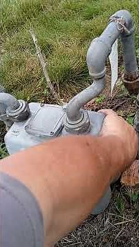 GAS line pressure test... #hvac #gasline #plumbing #gasleak