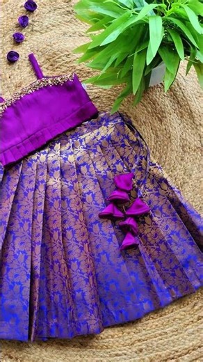 Violet Silk Handwork Lehenga Choli 💜 | Premium Ethnic Baby Girl Outfit 👑 | TD203-1 #ethnicwear