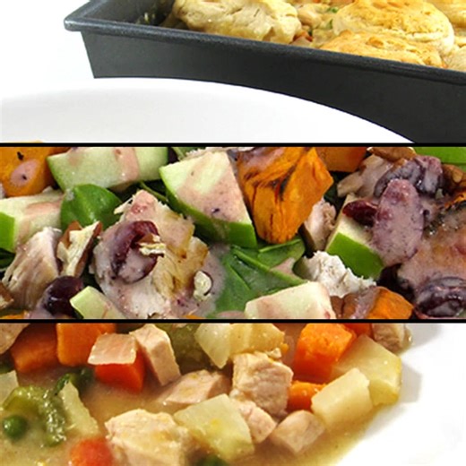 Leftover turkey never tasted this good! 旅✨ Skip the same-old sandwich and whip up something cozy, skinny, and delicious—soups, casseroles, stir-fries, salads…so many easy options! https://www.skinnykitchen.com/recipes/skinny-and-easy-recipes-for-turkey-leftovers/ #TurkeyMakeover #HealthyComfortFood #easyleftoverrecipes #skinnykitchen | SkinnyKitchen | Facebook